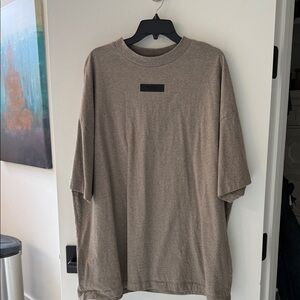 Fear of God Taupe Short Sleeve Tee